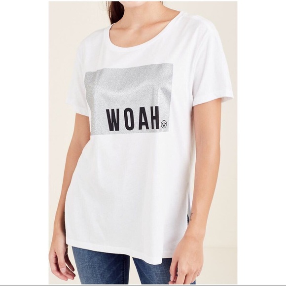NEW WOAH LETTERING TRUE RELIGION WHITE TEE T-SHIRT TOP S - Picture 4 of 4